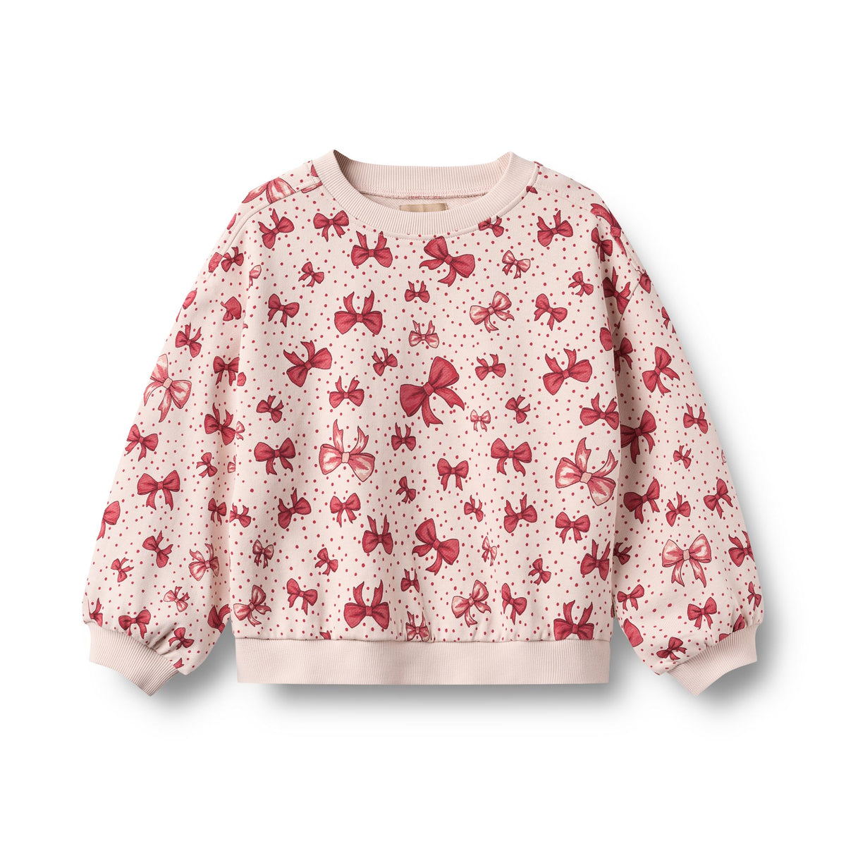 Wheat | Lia Sweatshirt mit Schleifenprint – Almond Peach