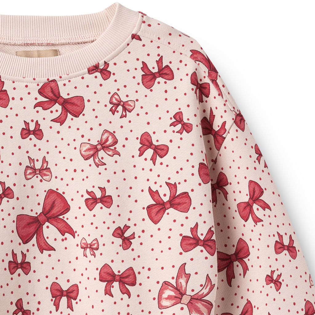 Wheat | Lia Sweatshirt mit Schleifenprint – Almond Peach