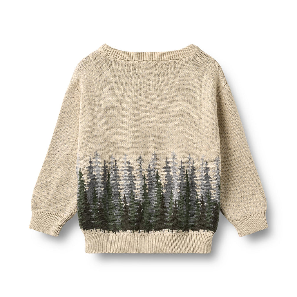 Wheat | Finley Jacquard Strickpullover – Offwhite