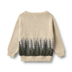 Wheat | Finley Jacquard Strickpullover – Offwhite