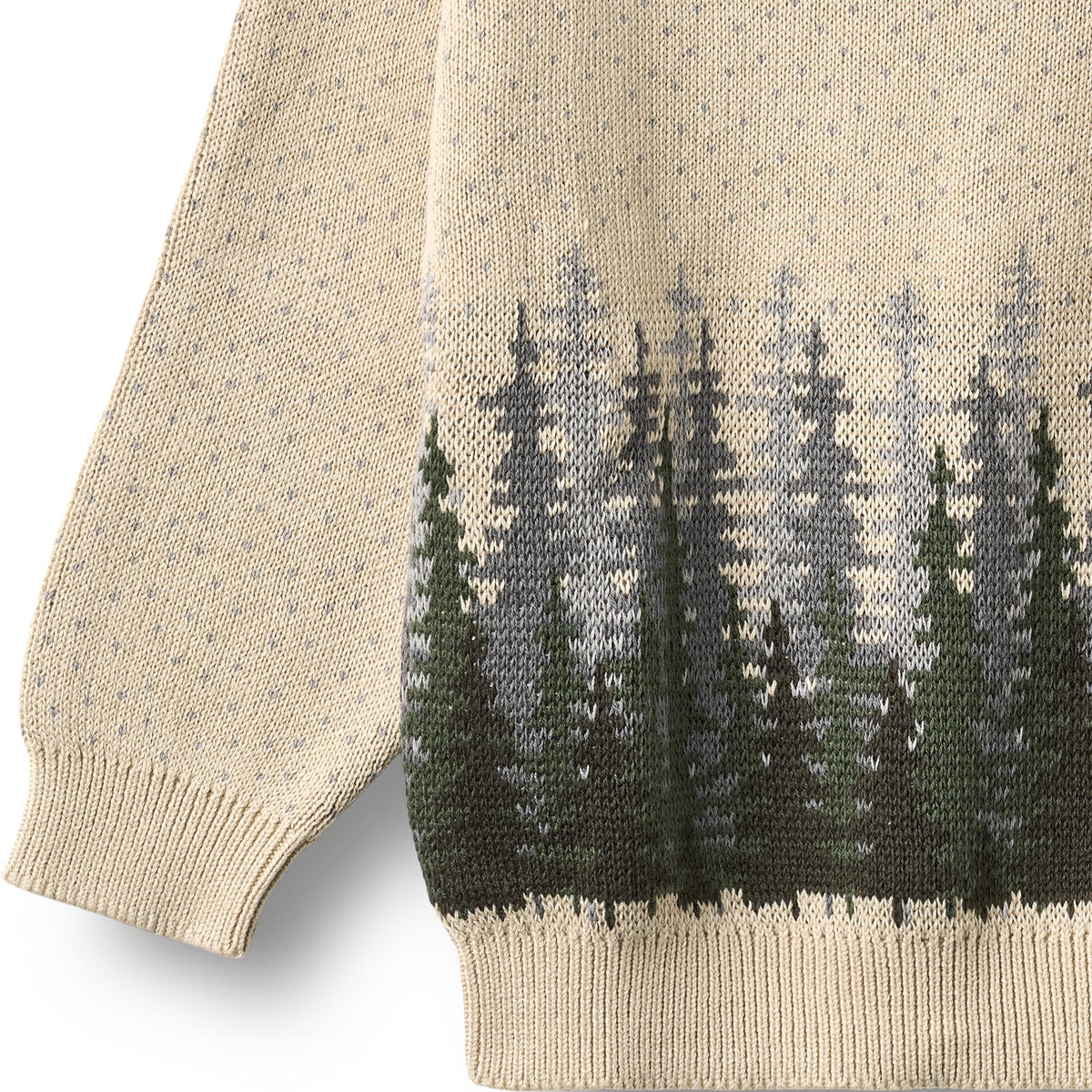 Wheat | Finley Jacquard Strickpullover – Offwhite
