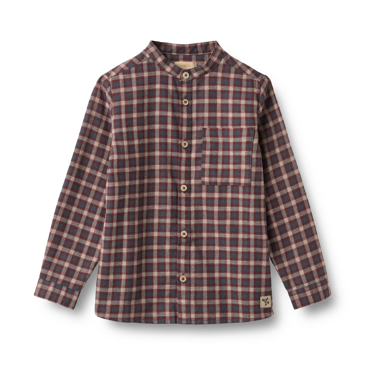Wheat | Willum Flanellhemd – Blue Holiday Check
