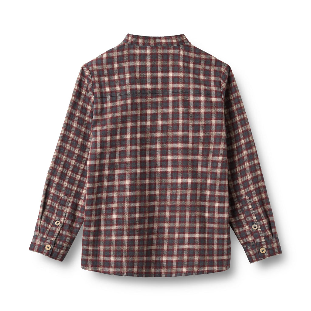 Wheat | Willum Flanellhemd – Blue Holiday Check
