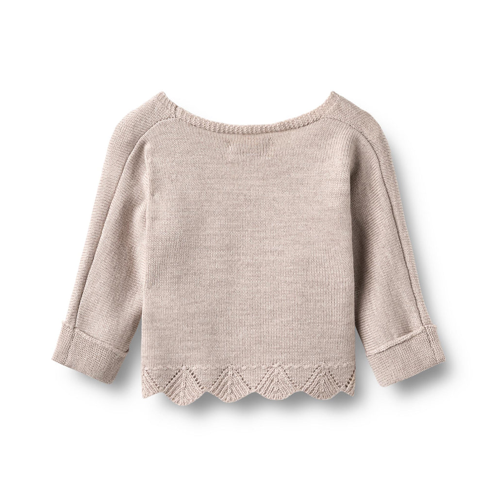 Wheat | Wickel-Strickjacke Cleo mit Spitze