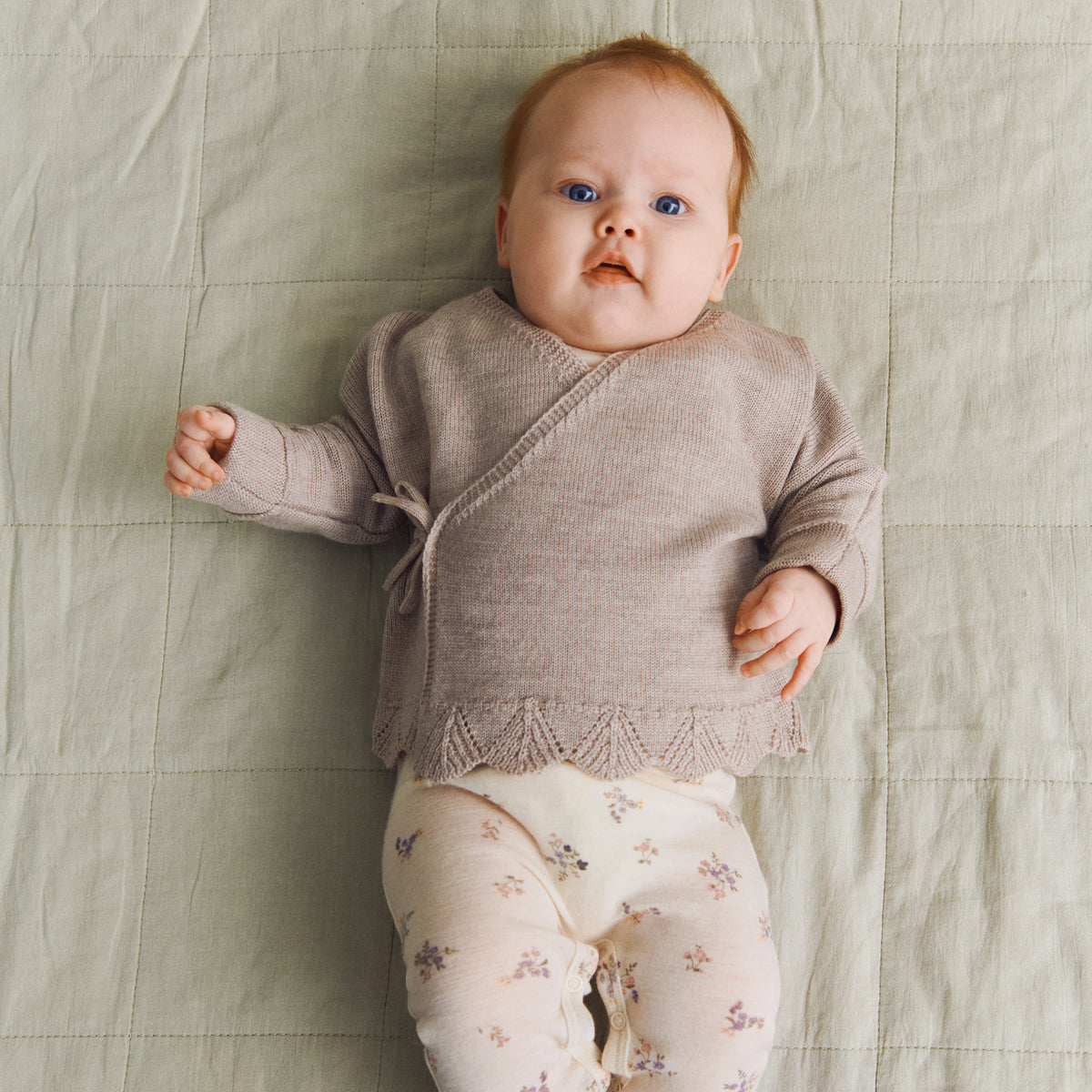 Wheat | Wickel-Strickjacke Cleo mit Spitze