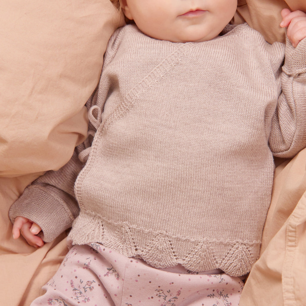 Wheat | Wickel-Strickjacke Cleo mit Spitze