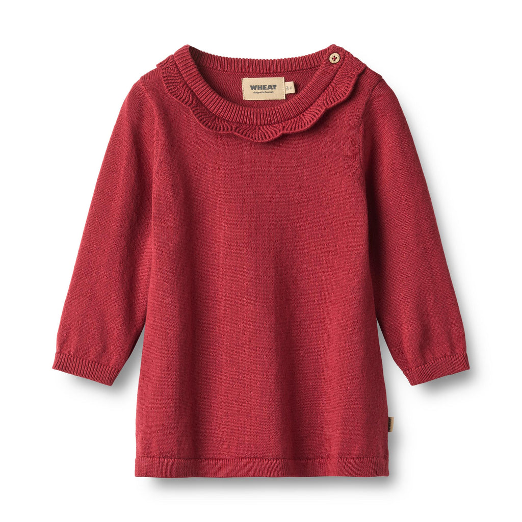 Wheat | Nannie Strickkleid – Red Cherry