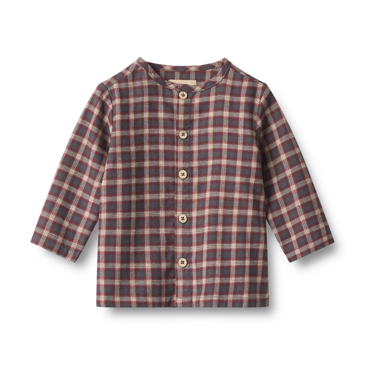 Wheat | Shelby Flanellhemd – Blue Holiday Check