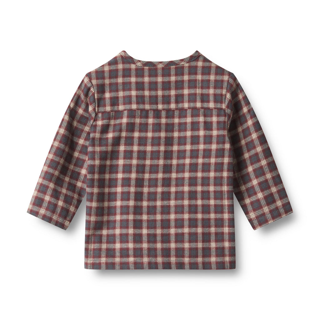 Wheat | Shelby Flanellhemd – Blue Holiday Check