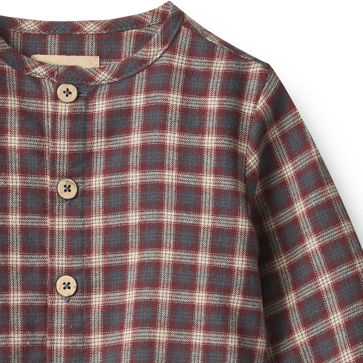 Wheat | Shelby Flanellhemd – Blue Holiday Check