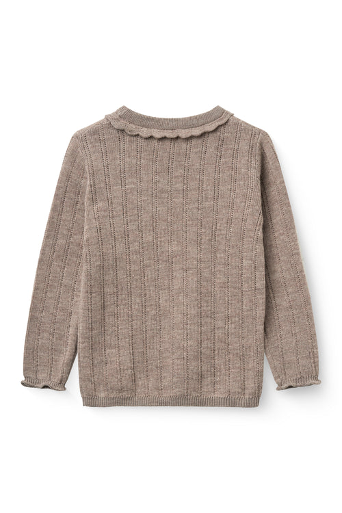 Copenhagen Colors | Merino Pointelle Bluse - Natural Melange