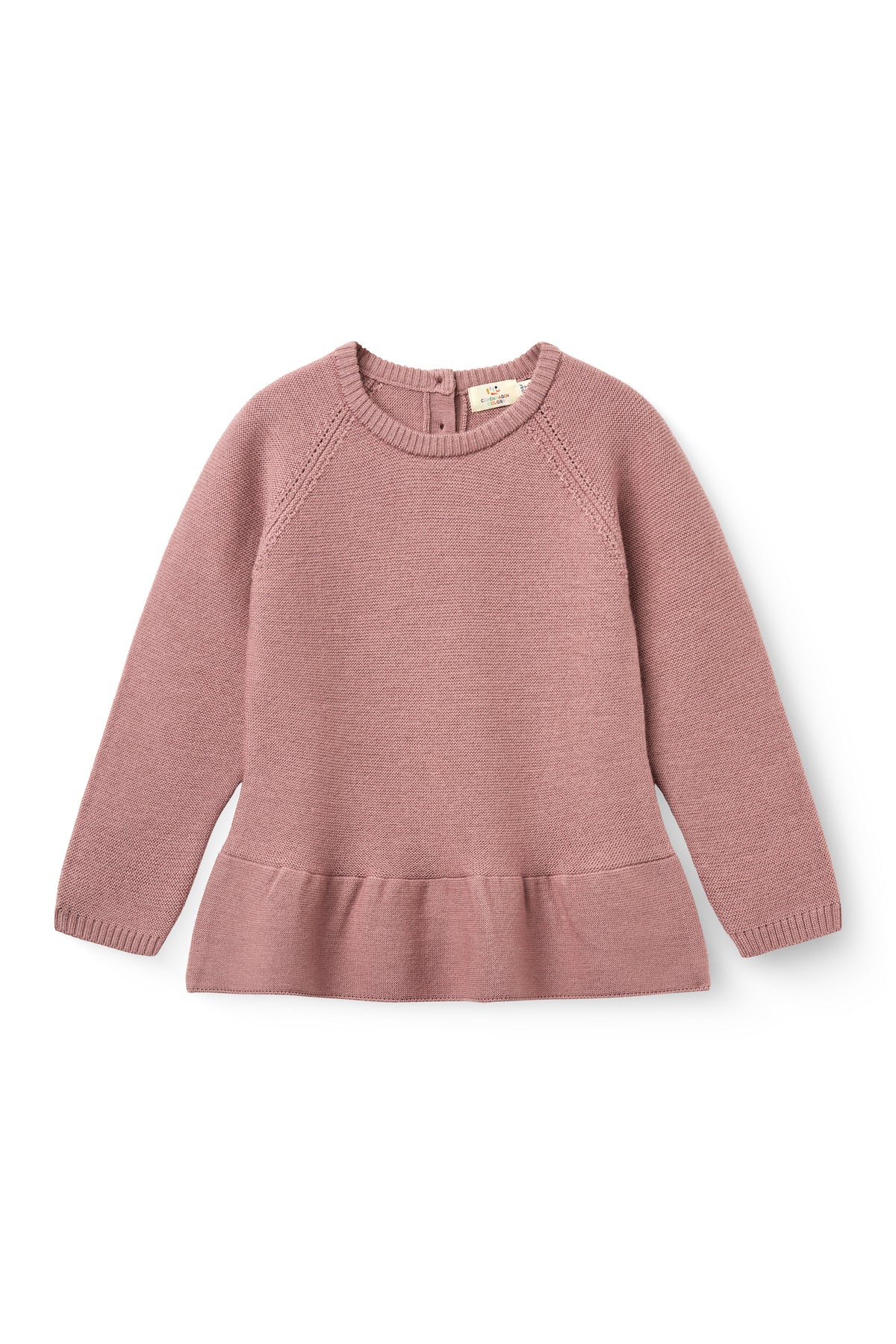 Copenhagen Colors | Merino Strickbluse mit Rüschen