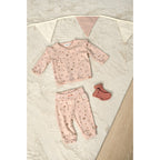 Feetje | Geripptes Wickelshirt Pointelle  – Fall in Love