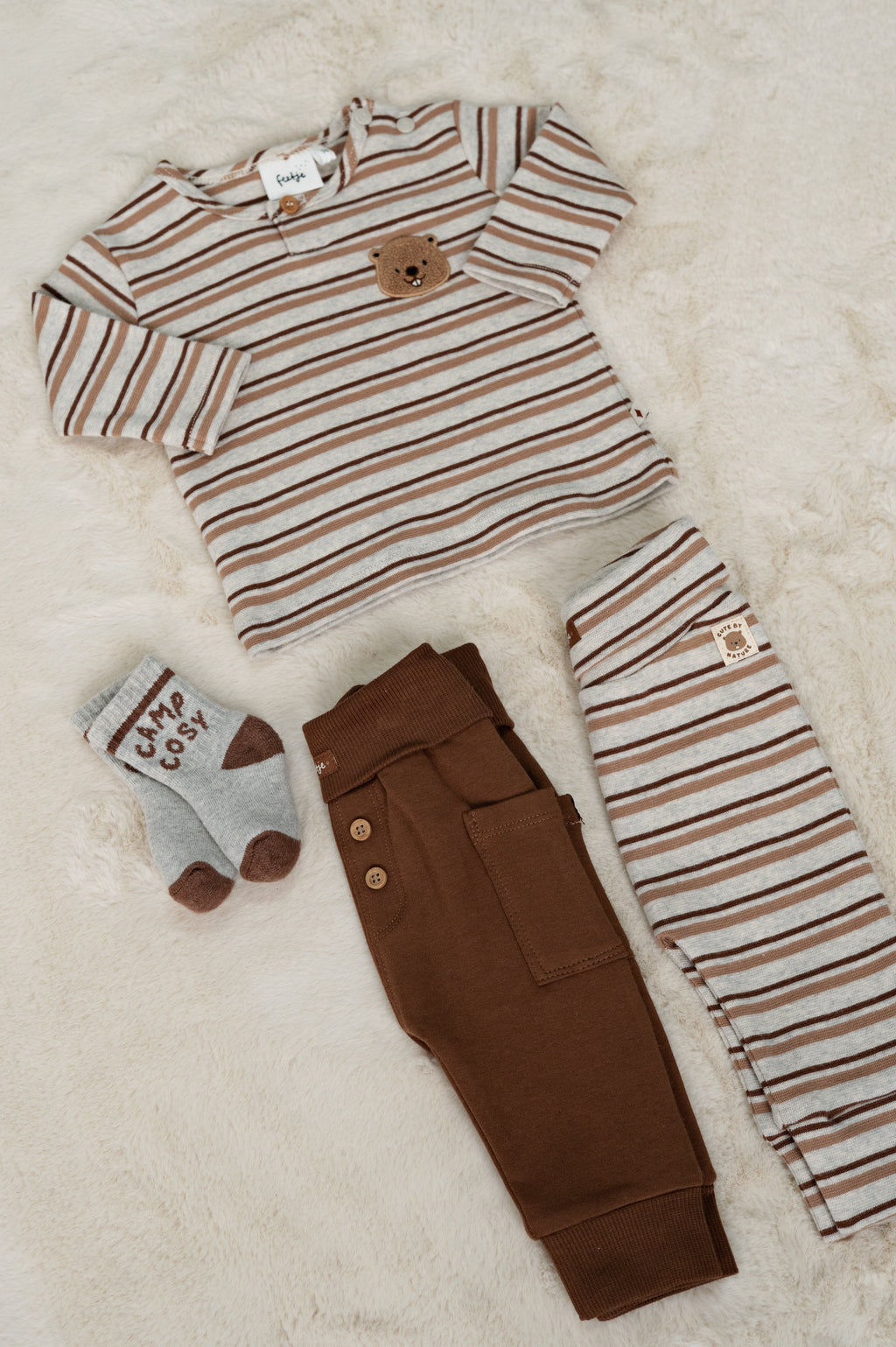 Feetje | Geripptes Ringel-Longsleeve - Tiny Timber Tales