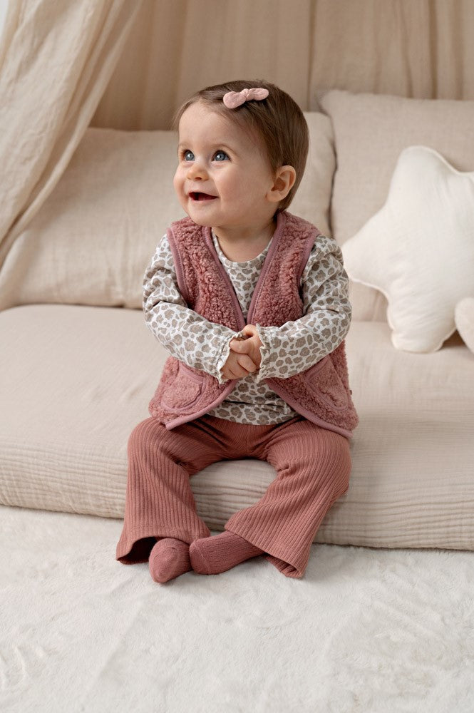 Feetje | Flared Hose Ripp | Mauve