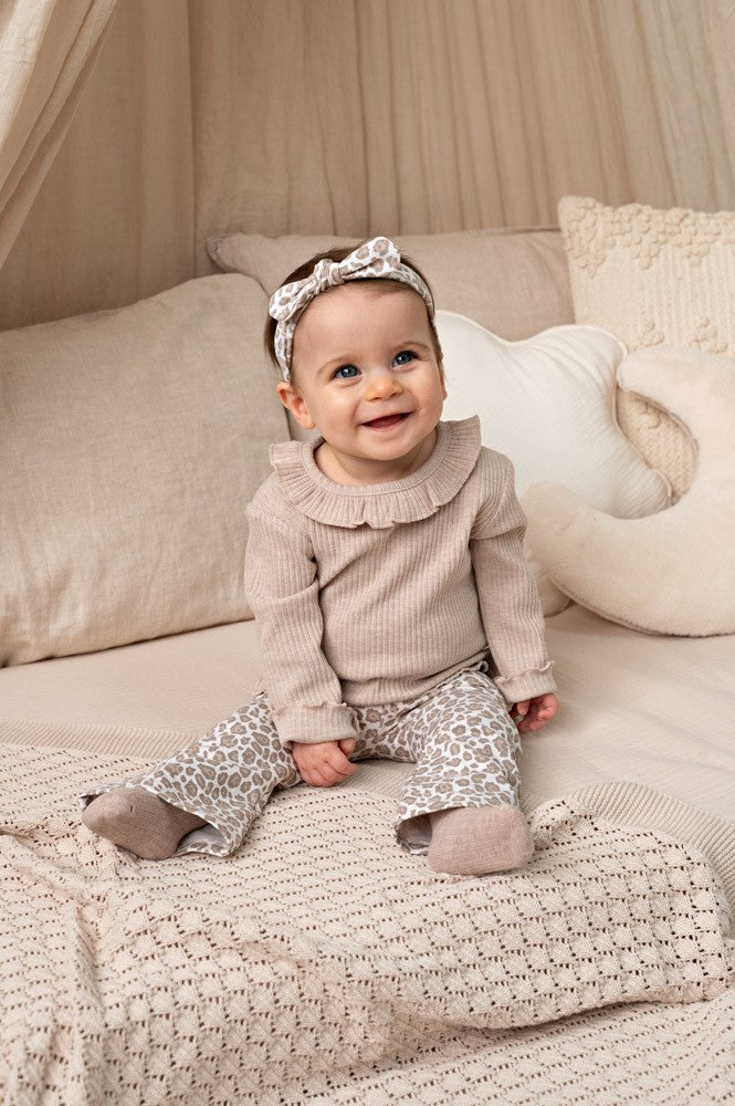 Feetje | Longsleeve Ripp | Taupe Melange