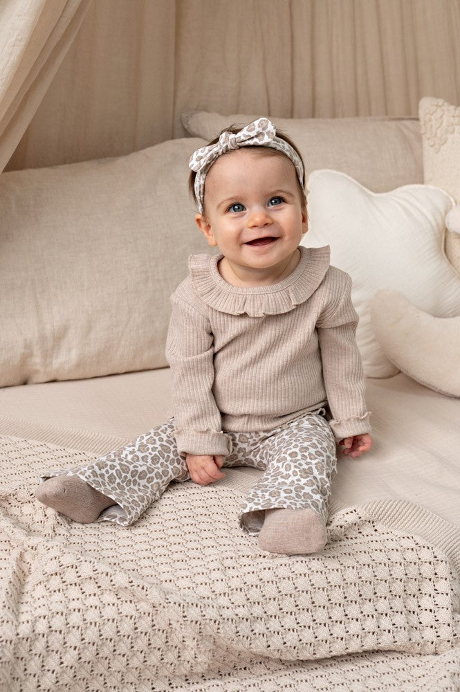 Feetje | Longsleeve Ripp | Taupe Melange