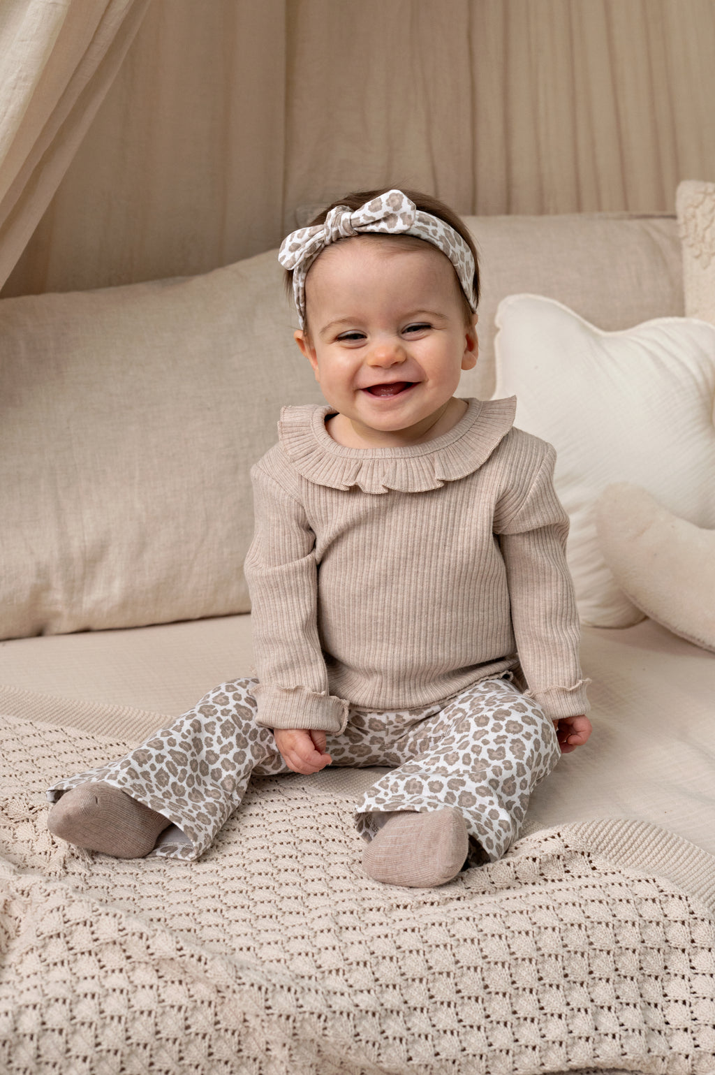 Feetje | Longsleeve Ripp | Taupe Melange