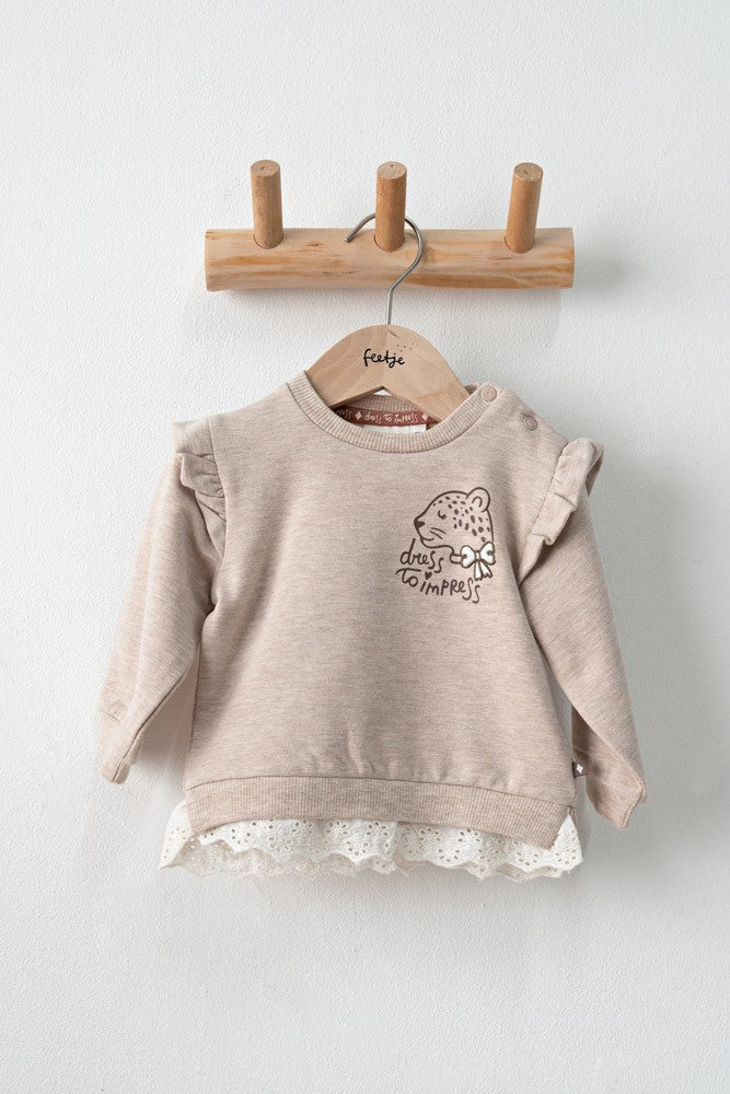 Feetje | Sweater | Taupe Melange