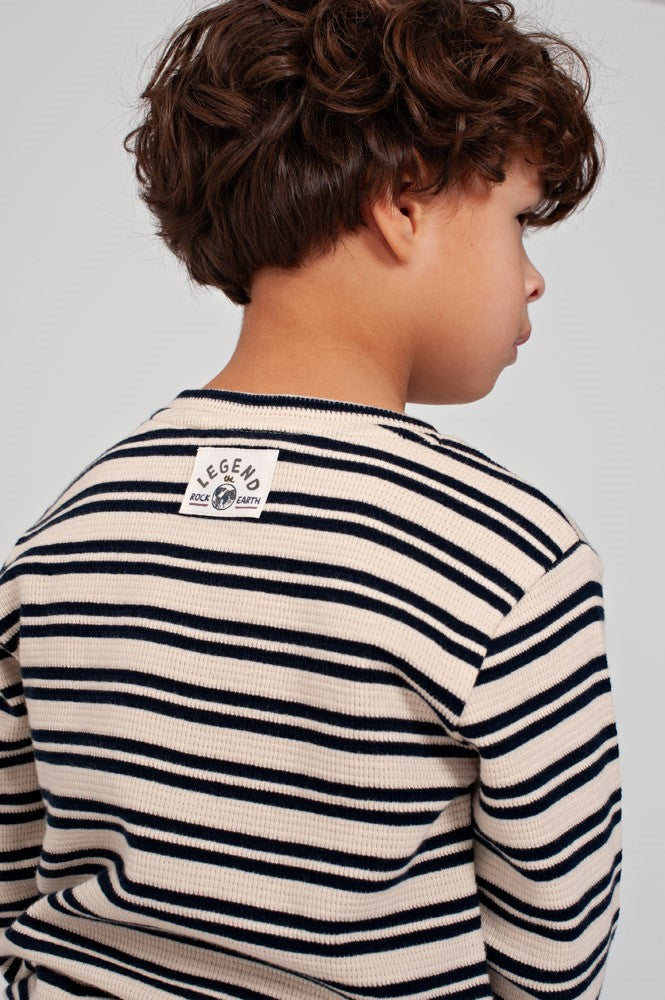 Sturdy | geripptes Ringel-Langarmshirt - Rock the Earth