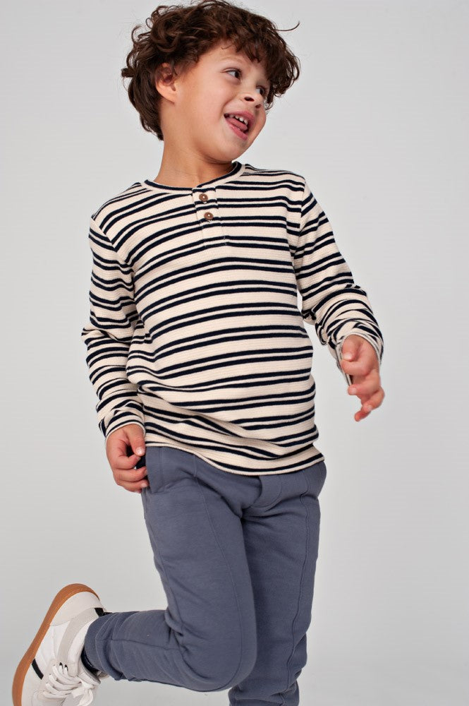 Sturdy | geripptes Ringel-Langarmshirt - Rock the Earth