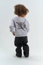 THE NEW SIBLINGS |  Oversized Sweatshirt – Light Grey Melange
