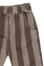 THE NEW SIBLINGS |  Baggy Pants – Taupe Gray Striped
