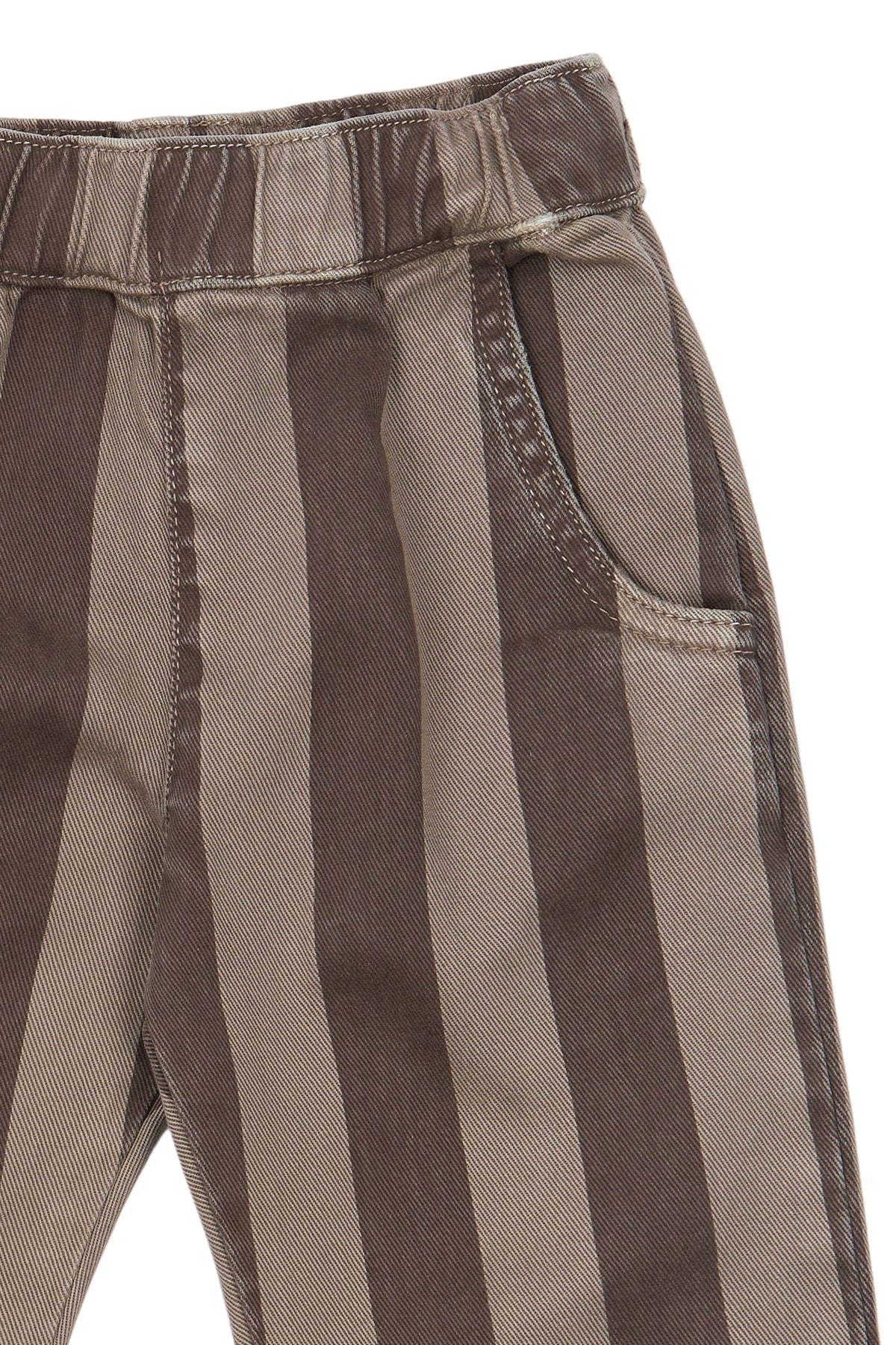 THE NEW SIBLINGS |  Baggy Pants – Taupe Gray Striped