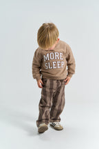 THE NEW SIBLINGS |  Baggy Pants – Taupe Gray Striped