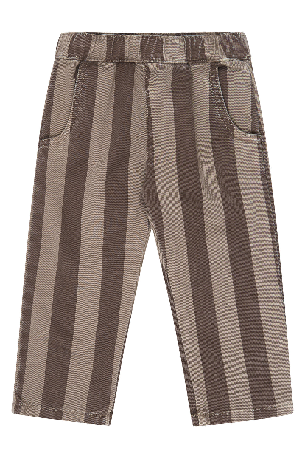 THE NEW SIBLINGS |  Baggy Pants – Taupe Gray Striped