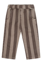 THE NEW SIBLINGS |  Baggy Pants – Taupe Gray Striped