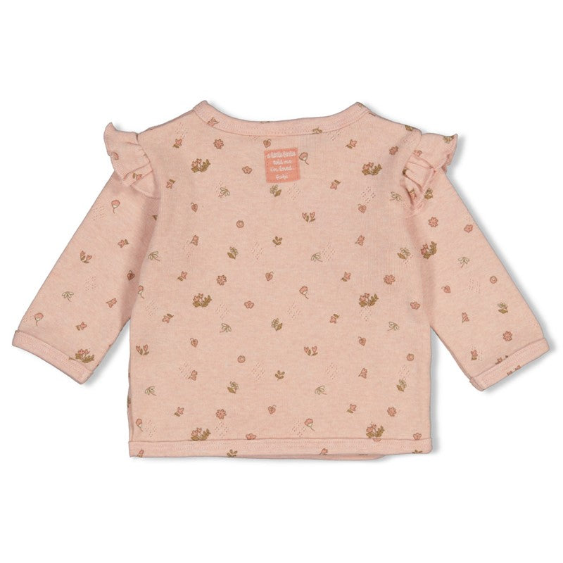 Feetje | Geripptes Wickelshirt Pointelle  – Fall in Love