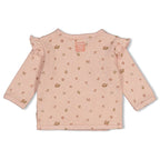 Feetje | Geripptes Wickelshirt Pointelle  – Fall in Love