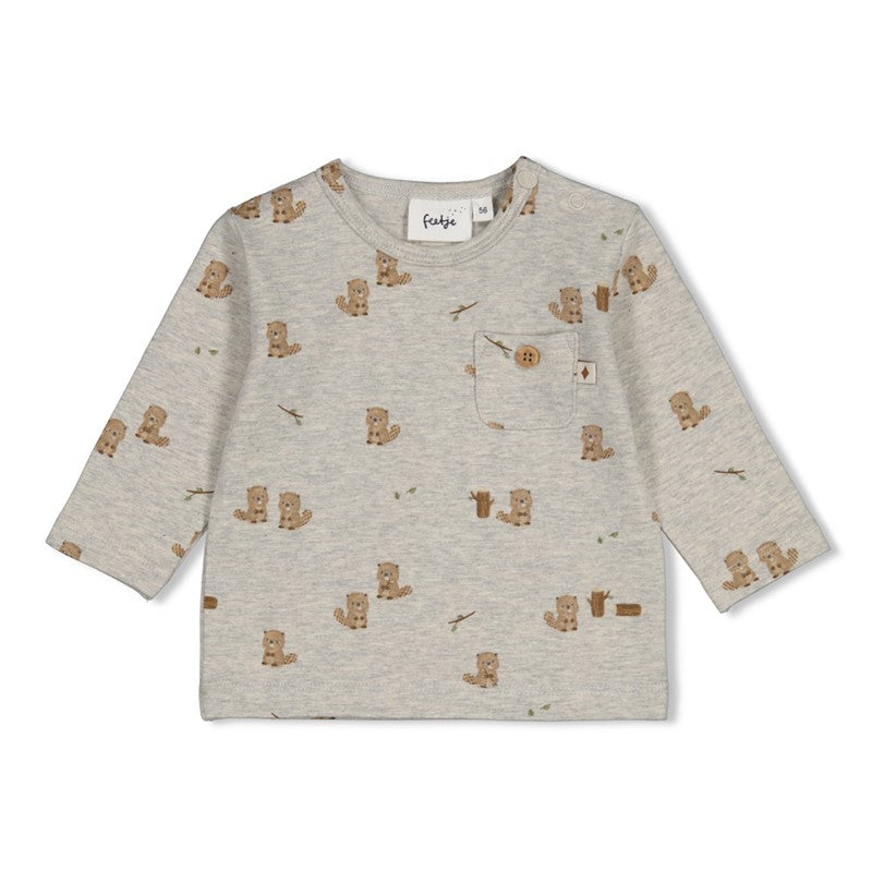 Feetje | Longsleeve AOP - Tiny Timber Tales