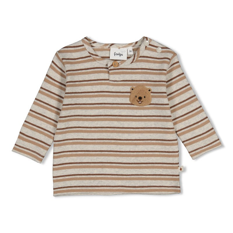 Feetje | Geripptes Ringel-Longsleeve - Tiny Timber Tales