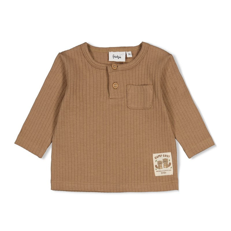 Feetje | Geripptes Longsleeve - Tiny Timber Tales