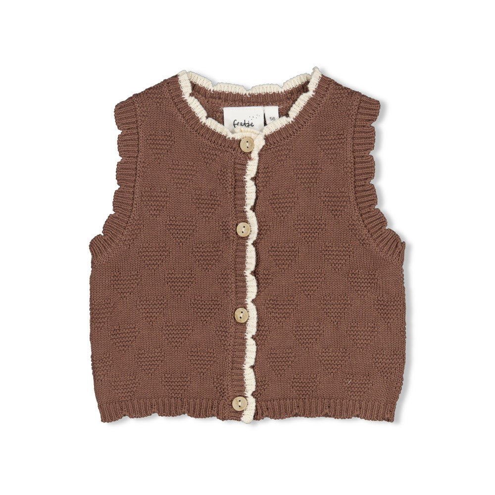Feetje | Strickweste | Taupe