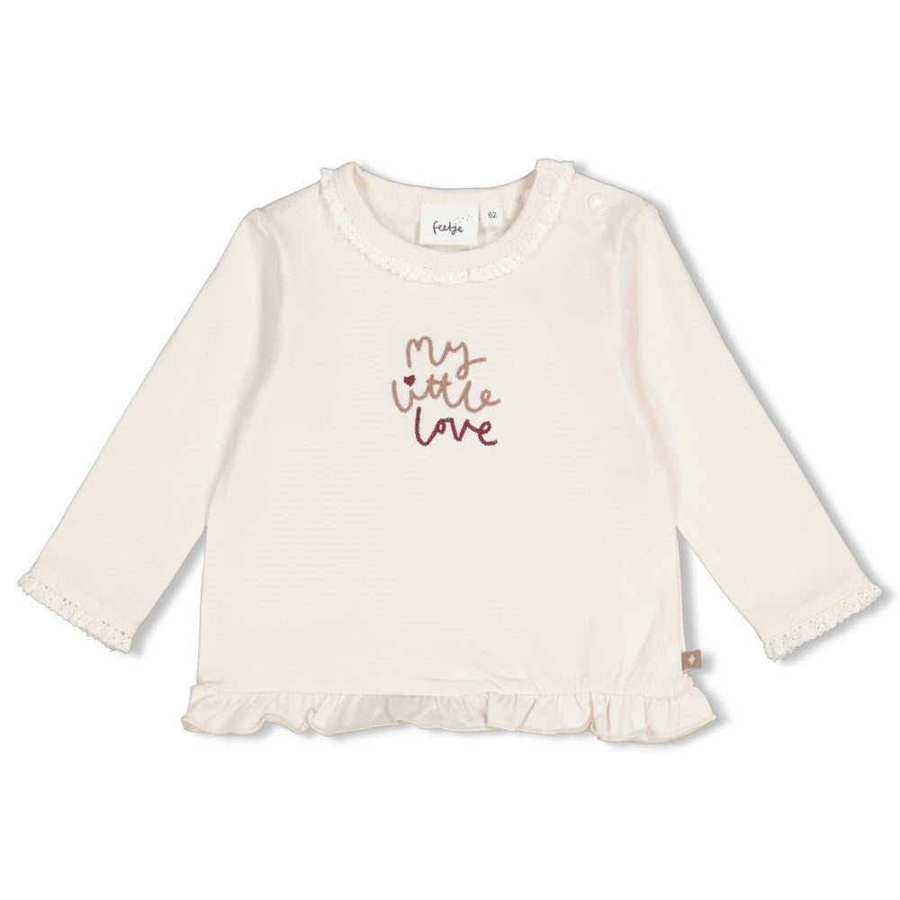 Feetje | Longsleeve mit Rüschen | Offwhite