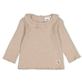 Feetje | Longsleeve Ripp | Taupe Melange