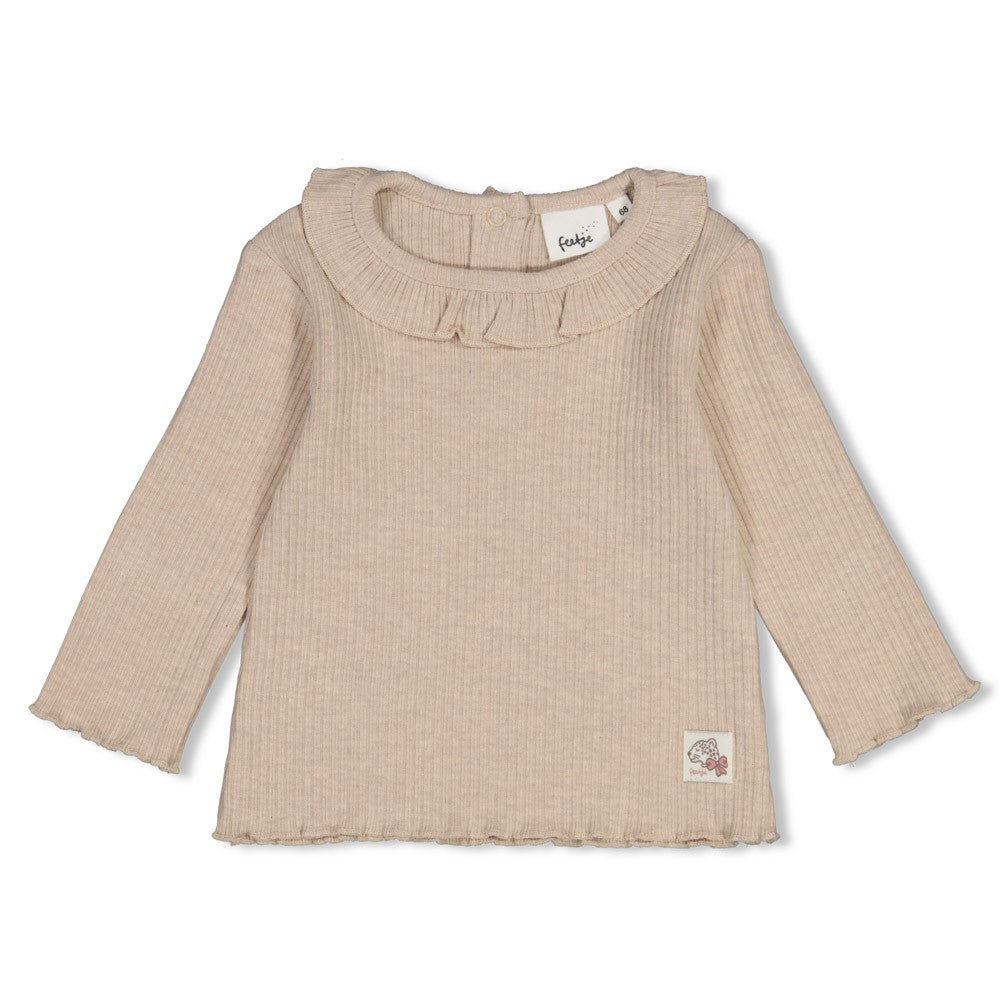 Feetje | Longsleeve Ripp | Taupe Melange