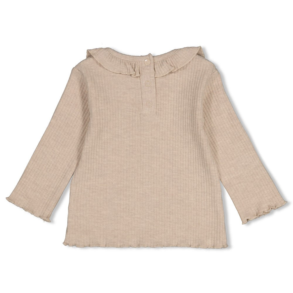 Feetje | Longsleeve Ripp | Taupe Melange