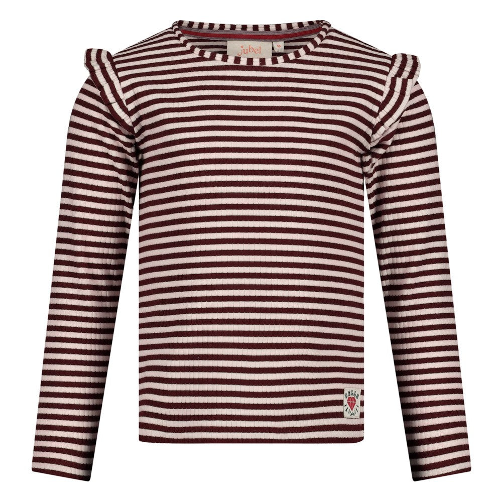 Jubel |geripptes Ringel-Langarmshirt - Daily Princess