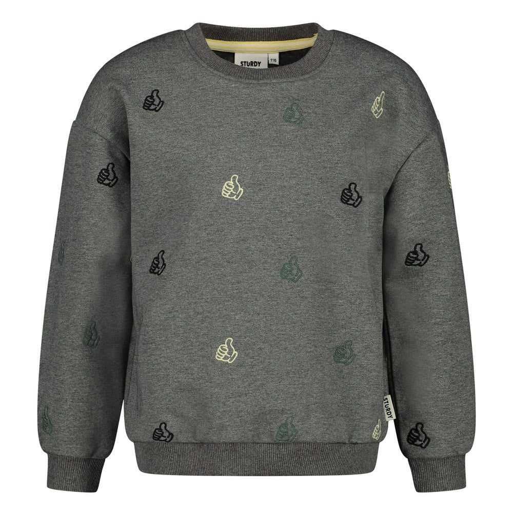 Sturdy |Sweater mit Stickerei - Fix it